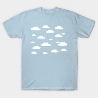 cool gray simple cloud pattern T-Shirt